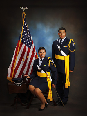 George Bealls and Carissa Vaccaro are the first Falcon Foundation Scholars to enroll at Randolph-Macon Academy.