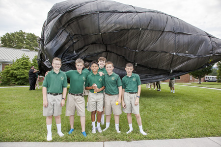 In 2014 the summer camp science class made a giant hot-air balloon. This year they will head to a lake as part of their study of ecology.
