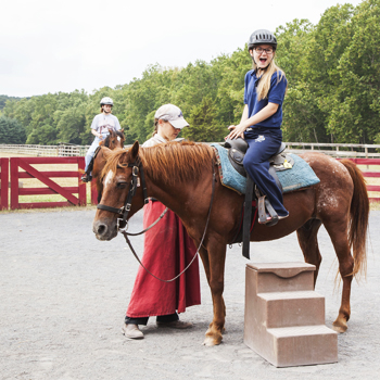 Weekend activities this year have included horseback riding, hiking, and mall trips.