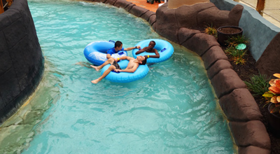 Water parks, amusement parks, and state parks are popular destinations for weekend trips at boarding school. 