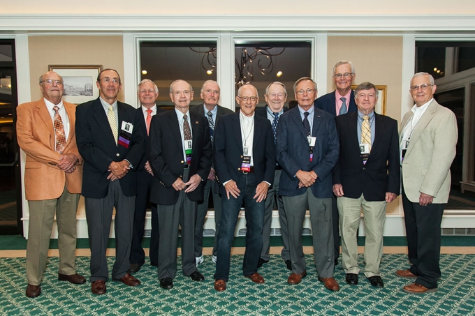 The Friday Night 125th Anniversary Celebration had a strong turnout. Pictured here are just a few of the boarding school alumni who attended.