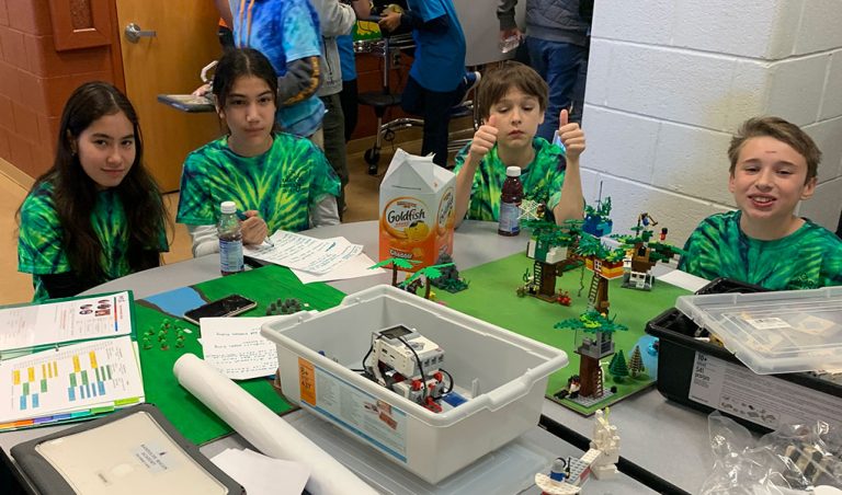 Middle School Team Takes First in Robotics at LEGO League Competition