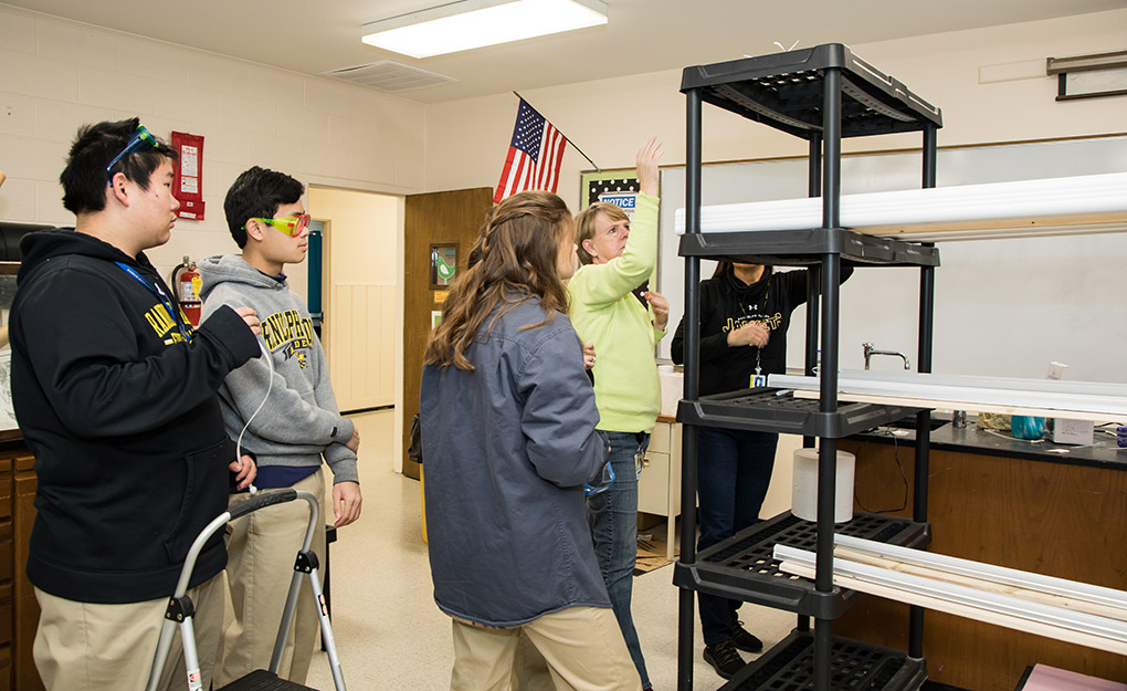 Hydroponics has provided a great method of growing food for boarding school students from around the world.