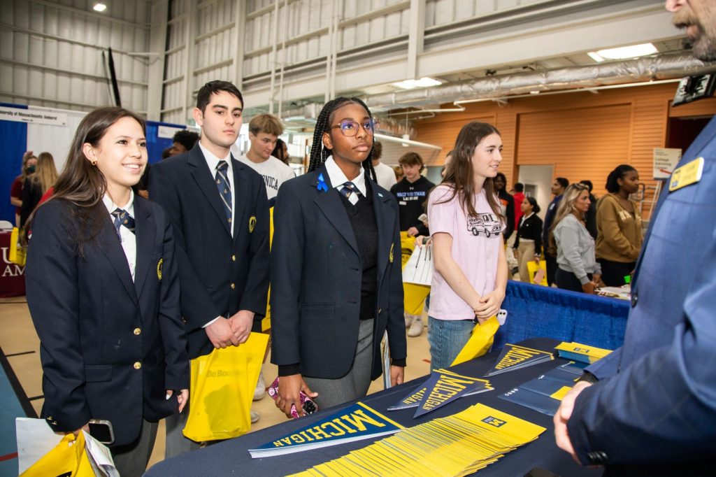 R-MA students at a college fair