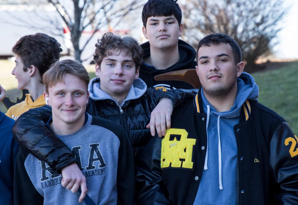 A group of smiling Cadets and close friends at R-MA