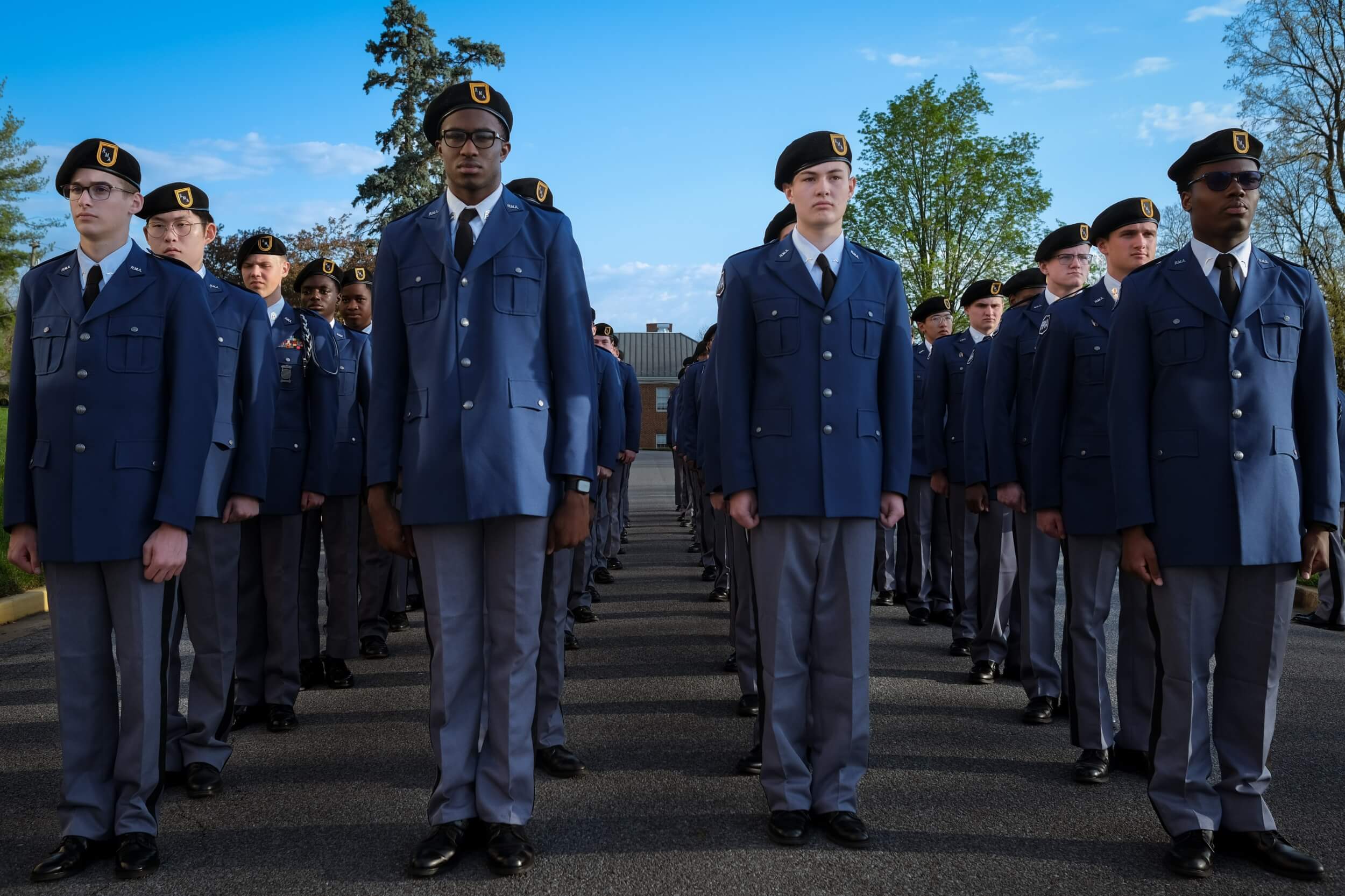 A group of cadets in our character and leadership program