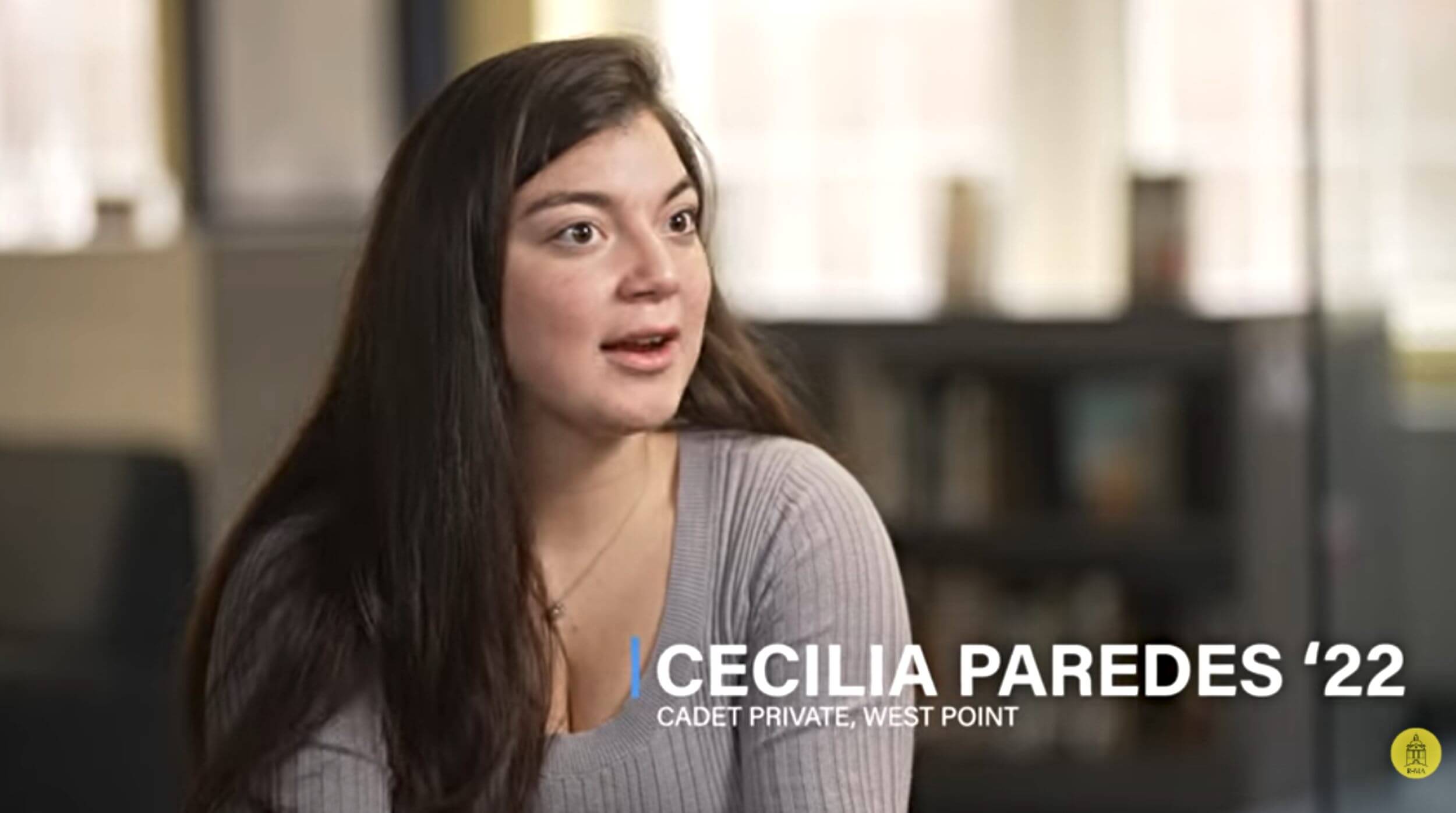 An image of Cecilia Paredes sitting confidently while recalling her experiences at R-MA